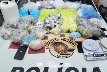 PM apreende grande quantidade de drogas em Carapicuíba