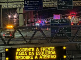 Motociclista morre ao entrar no Rodoanel na contramão e bater de frente