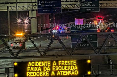 Motociclista morre ao entrar no Rodoanel na contramão e bater de frente