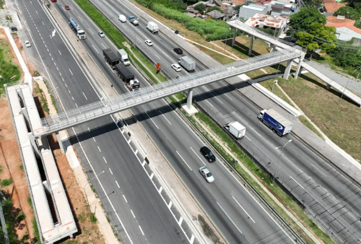 ViaOeste libera nova passarela sobre a Castelo Branco na altura do quilômetro 27