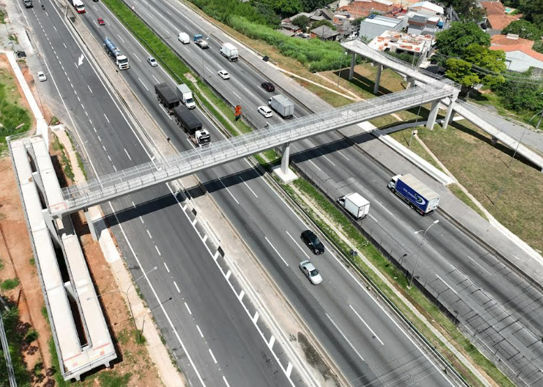 ViaOeste libera nova passarela sobre a Castelo Branco na altura do quilômetro 27