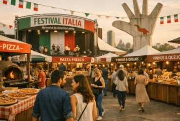 ROLÊ EM SP - Memorial da América Latina recebe festival de comida e música italiana