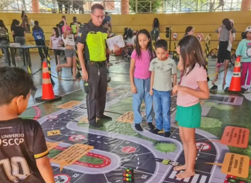 Parque Dom José recebe Brincando nas Férias sobre educação e segurança no trânsito