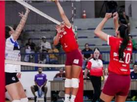 Barueri ganha de virada do Pinheiros e asume a liderança do Paulista de vôlei feminino