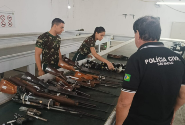 Arsenal de Guerra recebe autorização para destruição dezenas de armas usadas em crimes