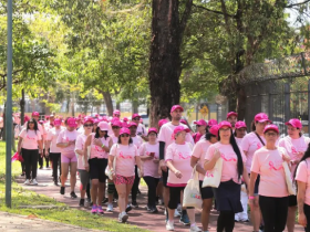 Parque Municipal Dom José recebe a Caminhada Rosa, de prevenção ao câncer de mama