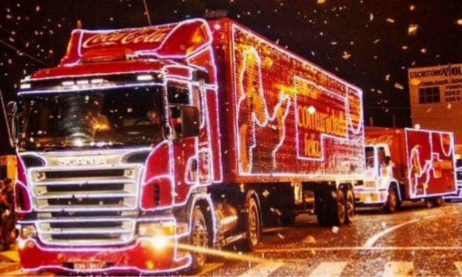 Caravana de Natal da Coca-Cola passará pela região central de Barueri na noite de 9/11