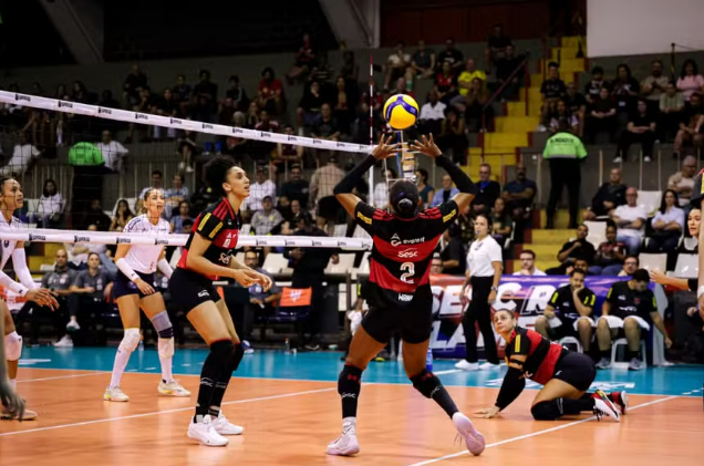 Paulistano Barueri perde para o Flamengo no Rio na estreia da Superliga de vôlei feminino