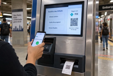 Passageiros do Metrô passam a poder pagar os bilhetes por meio do Pix com QRcode